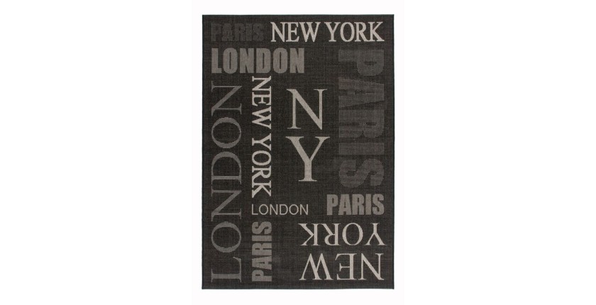 Tapis 290x200cm, design F115A coloris graphite - Confort et élégance pour votre intérieur