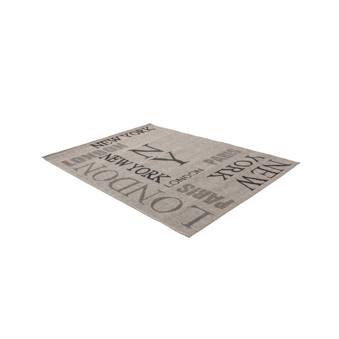 Tapis 110x60cm, design F115A coloris argent - Confort et élégance pour votre intérieur