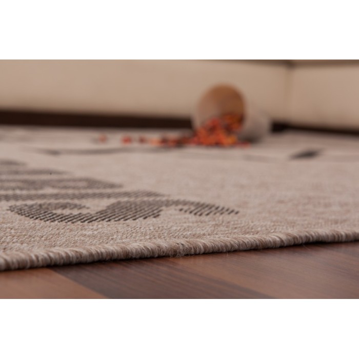 Tapis 110x60cm, design F115A coloris argent - Confort et élégance pour votre intérieur