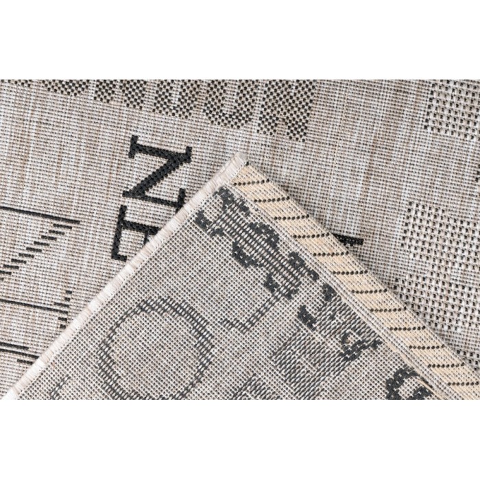 Tapis 290x200cm, design F115A coloris argent - Confort et élégance pour votre intérieur