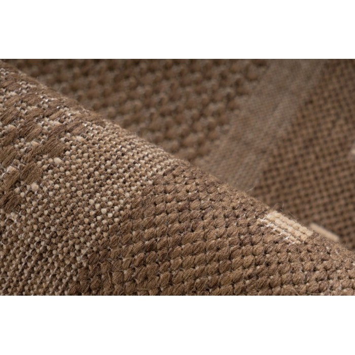 Tapis 170x120cm, design F025A coloris café - Confort et élégance pour votre intérieur
