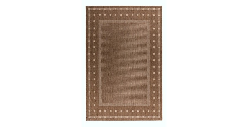 Tapis 290x200cm, design F025A coloris café - Confort et élégance pour votre intérieur