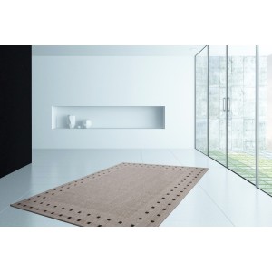 Tapis 150x80cm, design F025A coloris argent - Confort et élégance pour votre intérieur