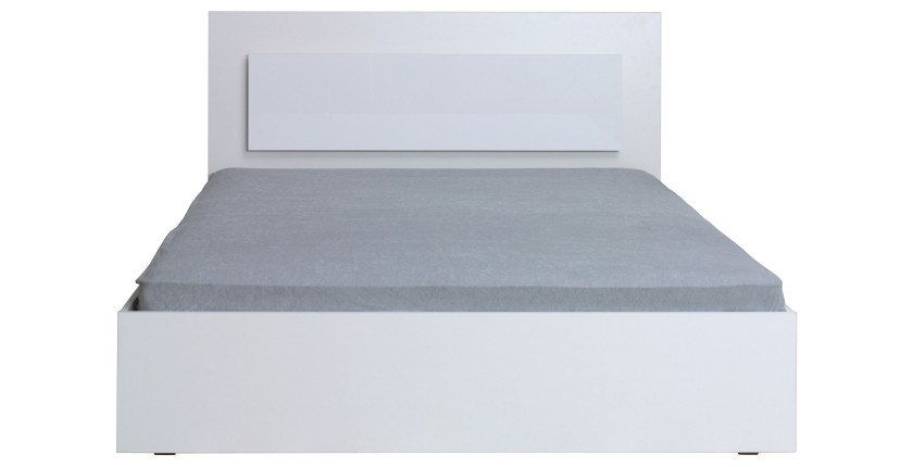 Chambre complète SENA, coloris blanc brillant, lit 160x200cm