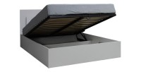 Chambre compléte SENA, blanc brillant, lit option coffre 160x200 cm, idéale pour une chambre lumineuse