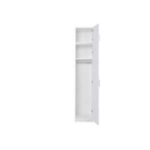 Surmeuble d'armoire une porte collection FLEX, coloris blanc brillant