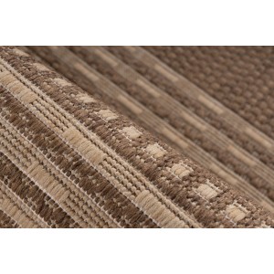 Tapis 150x80cm, design F105A coloris café - Confort et élégance pour votre intérieur
