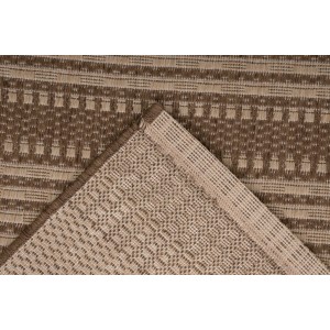 Tapis 150x80cm, design F105A coloris café - Confort et élégance pour votre intérieur