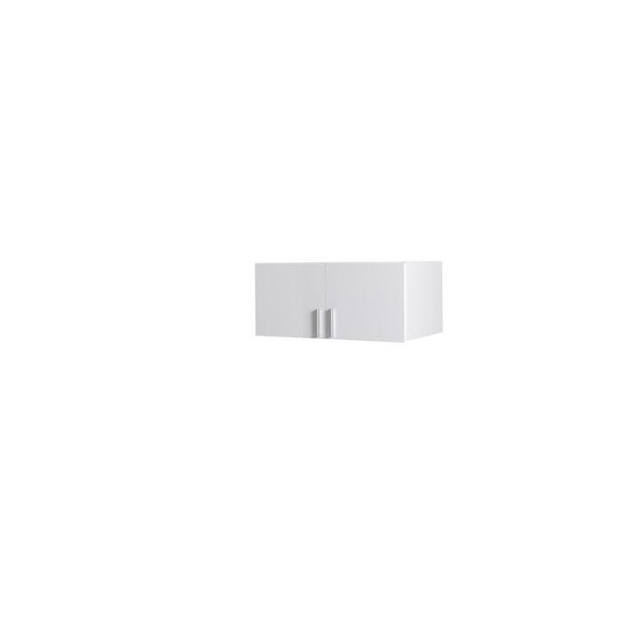 Surmeuble d'armoire deux portes collection FLEX, coloris blanc brillant