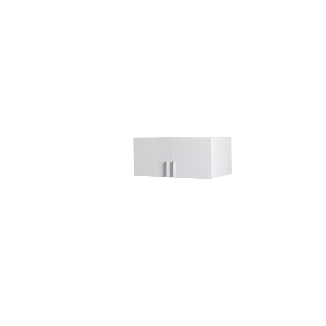 Surmeuble d'armoire deux portes collection FLEX, coloris blanc brillant