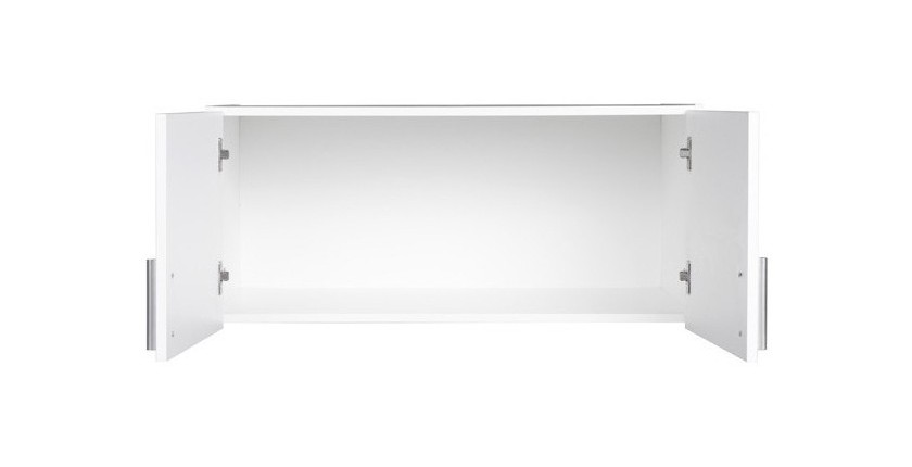 Surmeuble d'armoire deux portes collection FLEX, coloris blanc brillant