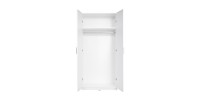 Armoire deux portes collection FLEX, coloris blanc brillant