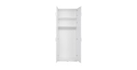 Armoire deux portes collection FLEX, coloris blanc brillant