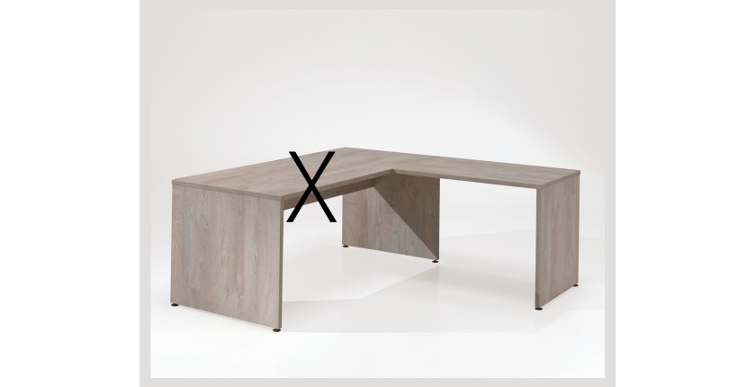 Retour pour bureau de la collection YUKON coloris chêne brut