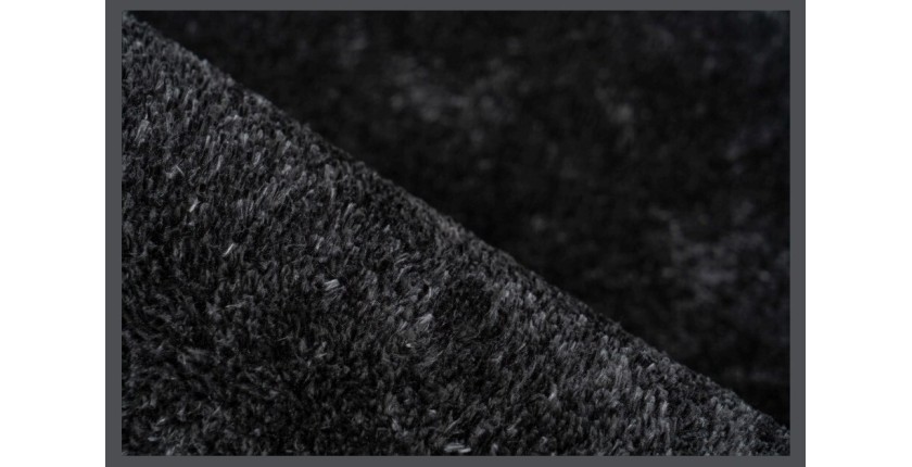 Tapis 150x80, design G008R coloris graphite - Confort et élégance pour votre intérieur