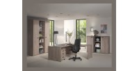 Bureau professionnel 160cm coloris chêne brut collection YUKON