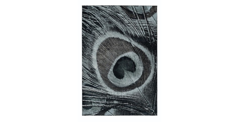 Tapis 230x160cm, design G108A coloris bleu pétrole - Confort et élégance pour votre intérieur
