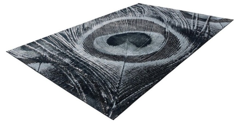 Tapis 290x200cm, design G108A coloris bleu pétrole - Confort et élégance pour votre intérieur