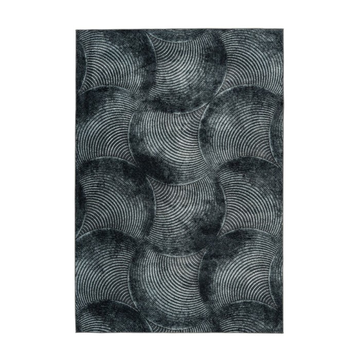 Tapis 290x200cm, design G208A coloris bleu pétrole - Confort et élégance pour votre intérieur