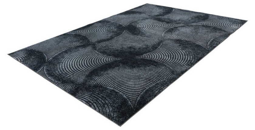 Tapis 290x200cm, design G208A coloris bleu pétrole - Confort et élégance pour votre intérieur