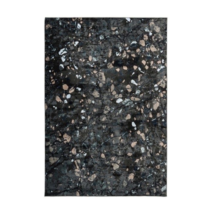Tapis 150x80cm, design G308A coloris bleu pétrole - Confort et élégance pour votre intérieur