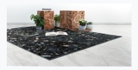 Tapis 230x160cm, design G308A coloris bleu pétrole - Confort et élégance pour votre intérieur