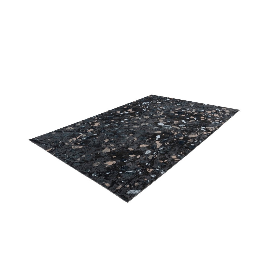 Tapis 230x160cm, design G308A coloris bleu pétrole - Confort et élégance pour votre intérieur