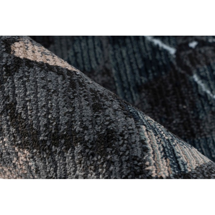 Tapis 290x200cm, design G308A coloris bleu pétrole - Confort et élégance pour votre intérieur