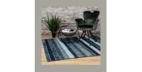 Tapis 150x80cm, design G408A coloris bleu pétrole - Confort et élégance pour votre intérieur