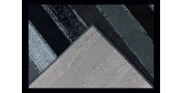 Tapis 150x80cm, design G408A coloris bleu pétrole - Confort et élégance pour votre intérieur