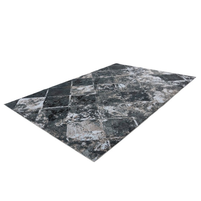 Tapis 150x80cm, design G508A coloris bleu pétrole - Confort et élégance pour votre intérieur
