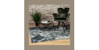 Tapis 170x120cm, design G508A coloris bleu pétrole - Confort et élégance pour votre intérieur