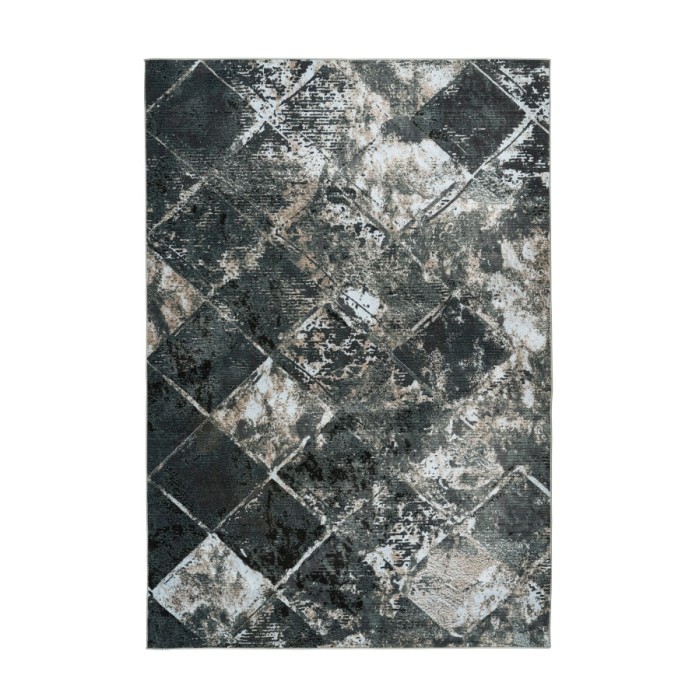 Tapis 290x200cm, design G508A coloris bleu pétrole - Confort et élégance pour votre intérieur