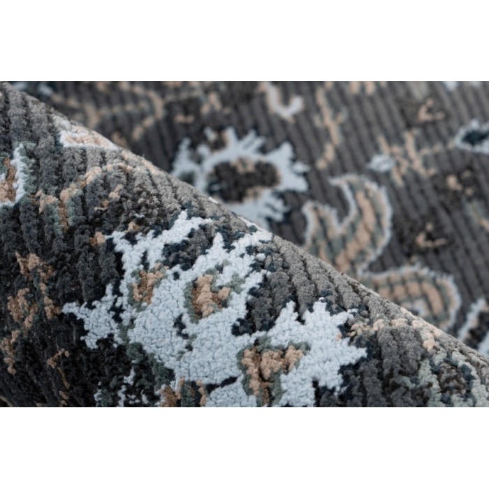 Tapis 170x120cm, design G708A coloris bleu pétrole - Confort et élégance pour votre intérieur