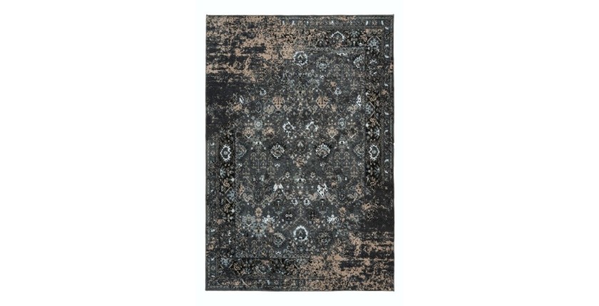Tapis 170x120cm, design G708A coloris bleu pétrole - Confort et élégance pour votre intérieur