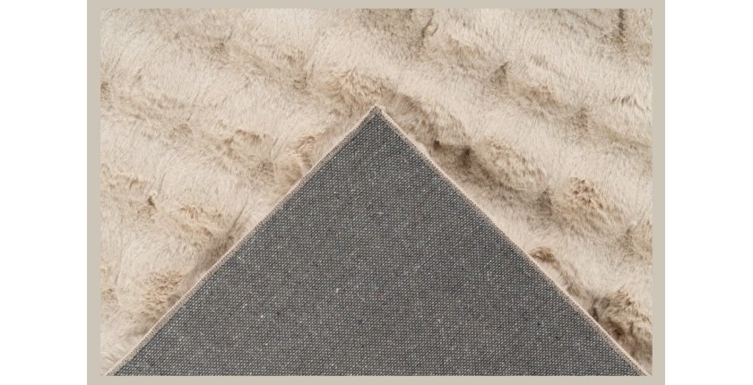 Tapis 150x80cm, design H008Y coloris beige - Confort et élégance pour votre intérieur