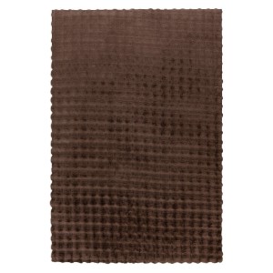 Tapis 150x80cm, design H008Y coloris taupe foncé - Confort et élégance pour votre intérieur