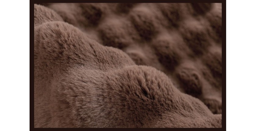 Tapis 170x120cm, design H008Y coloris taupe foncé - Confort et élégance pour votre intérieur