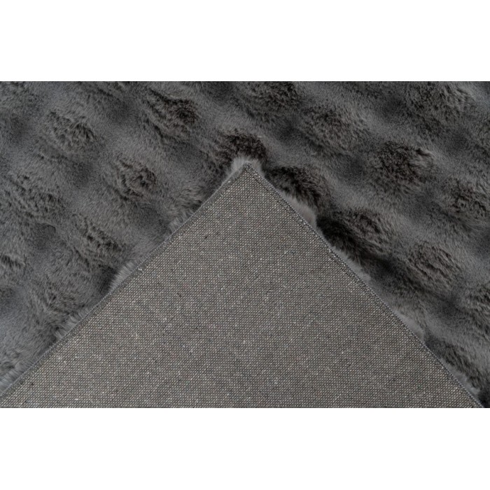 Tapis 170x120cm, design H008Y coloris graphite - Confort et élégance pour votre intérieur