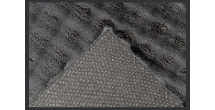 Tapis 230x160cm, design H008Y coloris graphite - Confort et élégance pour votre intérieur