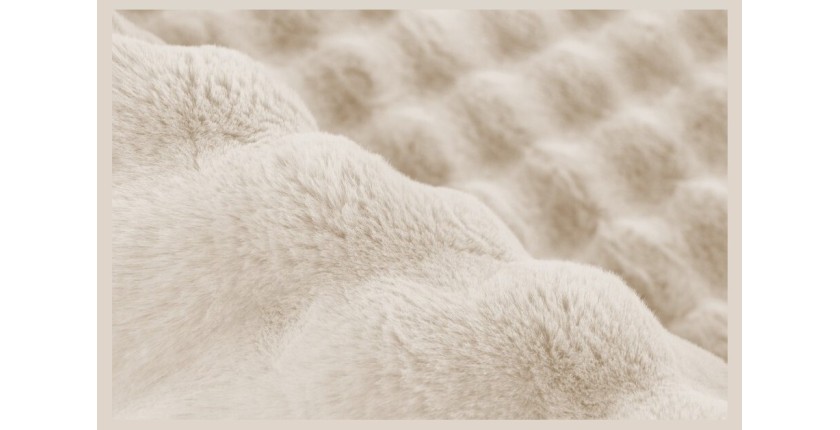 Tapis 150x80cm, design H008Y coloris ivoire - Confort et élégance pour votre intérieur
