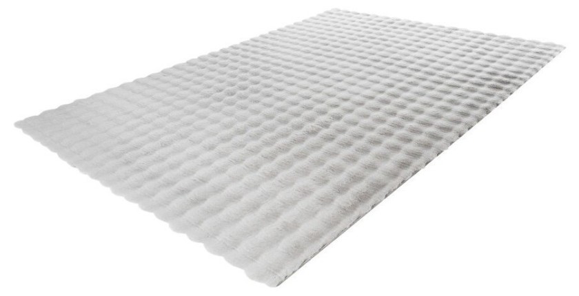 Tapis 290x200cm, design H008Y coloris argent - Confort et élégance pour votre intérieur