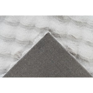 Tapis 290x200cm, design H008Y coloris argent - Confort et élégance pour votre intérieur