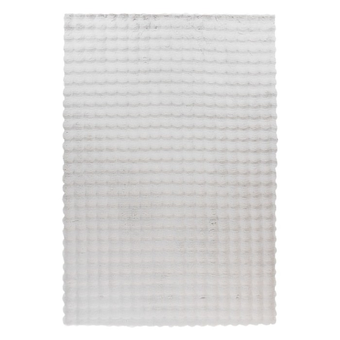 Tapis 290x200cm, design H008Y coloris argent - Confort et élégance pour votre intérieur