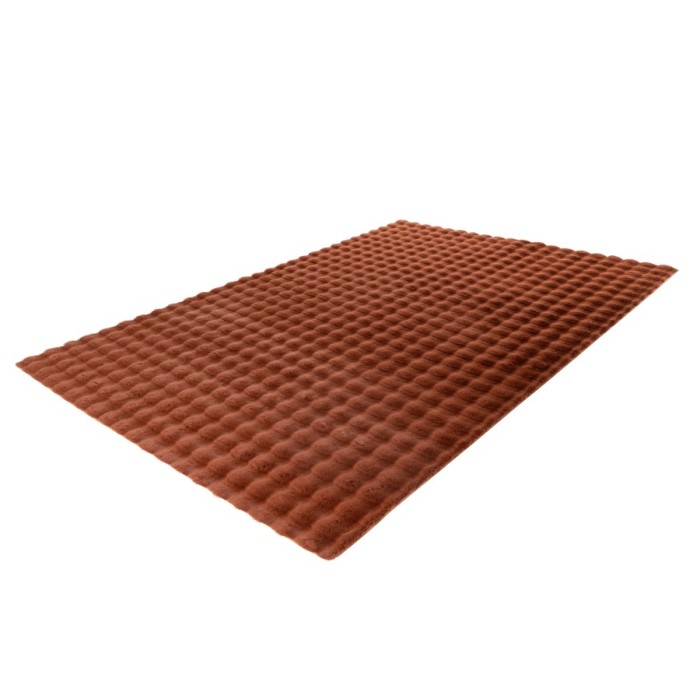 Tapis 150x80cm, design H008Y coloris rouge terracotta - Confort et élégance pour votre intérieur