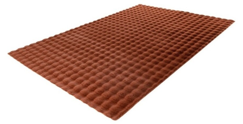 Tapis 150x80cm, design H008Y coloris rouge terracotta - Confort et élégance pour votre intérieur