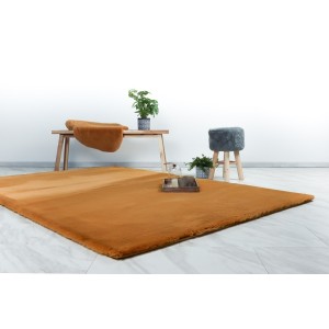 Tapis 150x80cm, design H008N coloris ambré - Confort et élégance pour votre intérieur