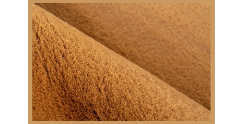 Tapis 150x80cm, design H008N coloris ambré - Confort et élégance pour votre intérieur