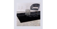 Tapis 290x200cm, design H008N coloris noir - Confort et élégance pour votre intérieur
