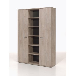 Ensemble de 5 meubles de bureau professionnel coloris chêne brut collection YUKON.